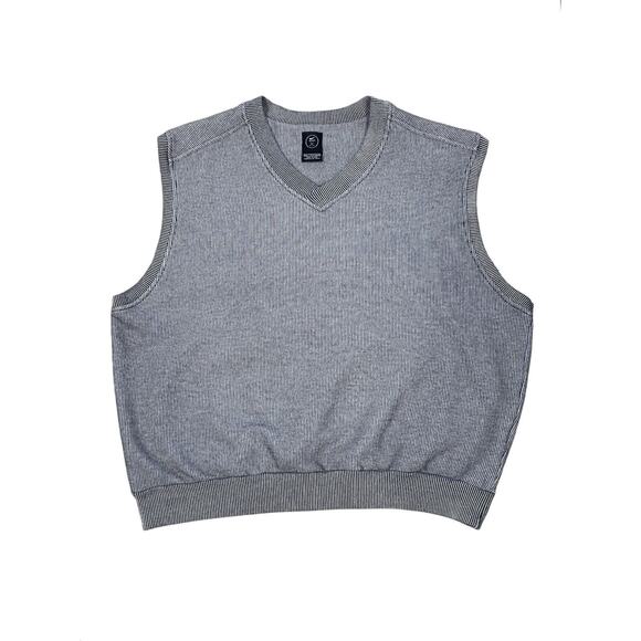 Nike Golf Vest Men's XL Gray/Black V-Neck Sleeveless Therma Fit Performance - Picture 1 of 11